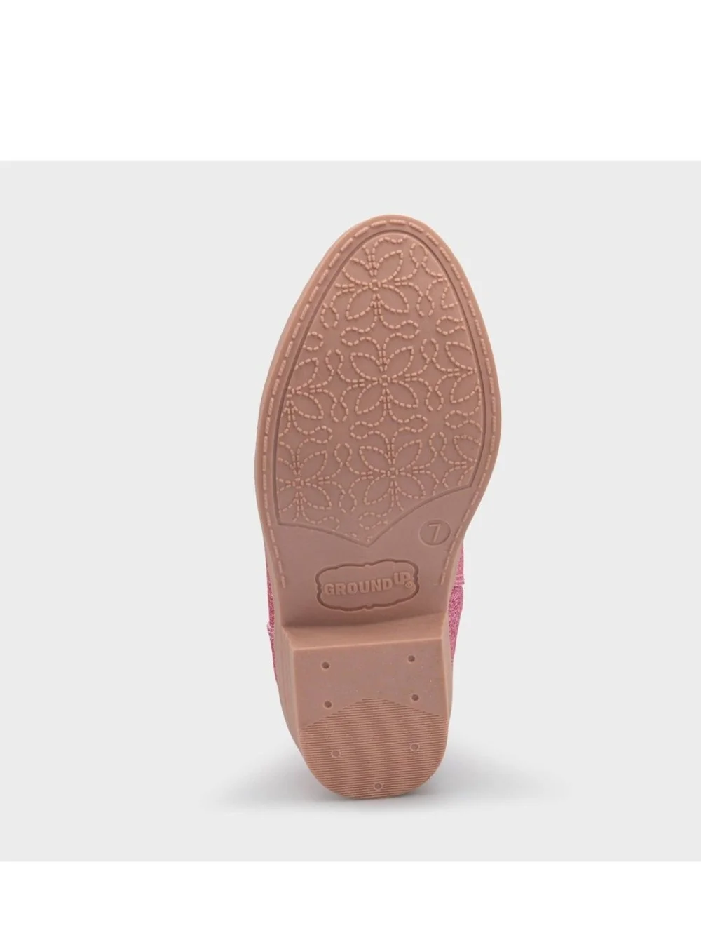 Toddler Westrn Bluey Pink Glitter Light-Up Ankle Boots